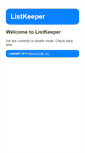 Mobile Screenshot of listkeeper.com